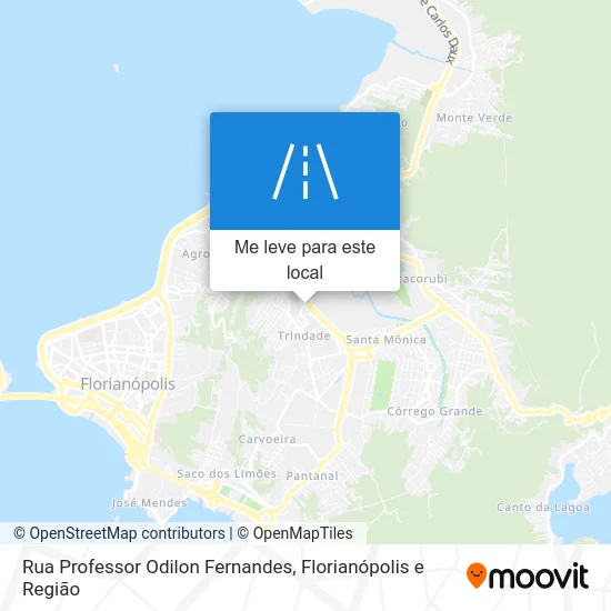 Rua Professor Odilon Fernandes mapa