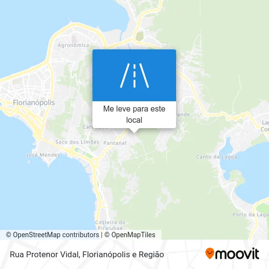 Rua Protenor Vidal mapa