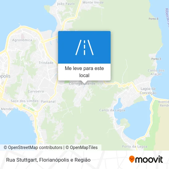 Rua Stuttgart mapa
