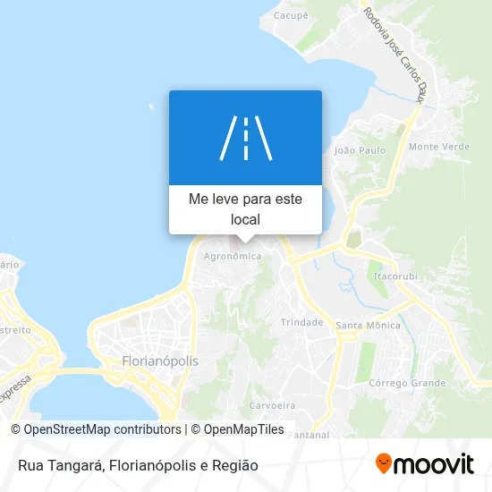 Rua Tangará mapa