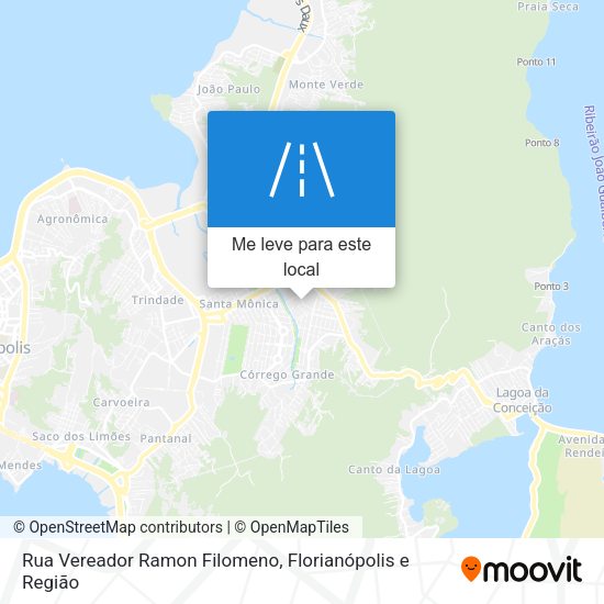 Rua Vereador Ramon Filomeno mapa