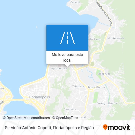 Servidão Antônio Copetti mapa