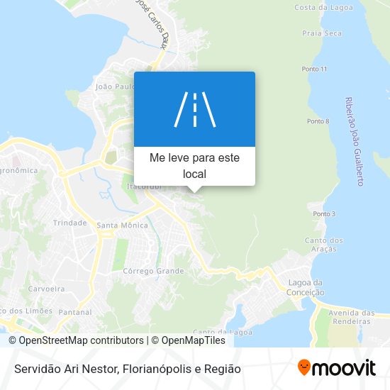 Servidão Ari Nestor mapa