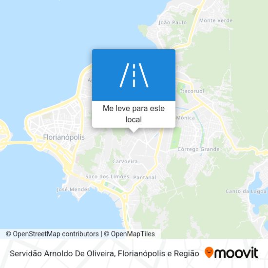 Servidão Arnoldo De Oliveira mapa
