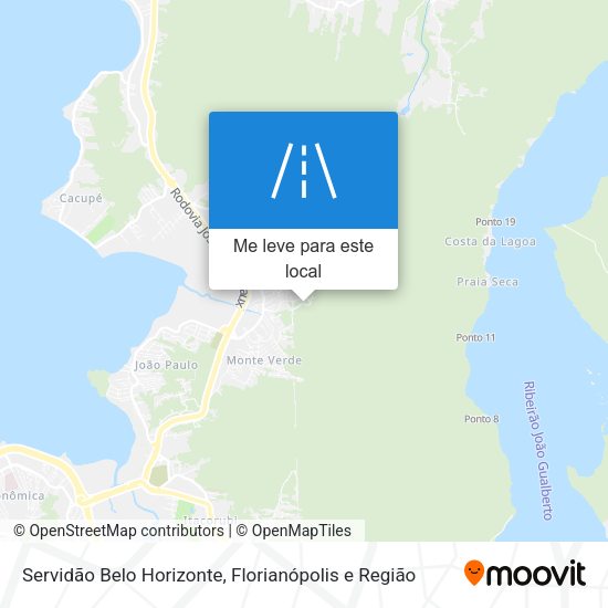 Servidão Belo Horizonte mapa