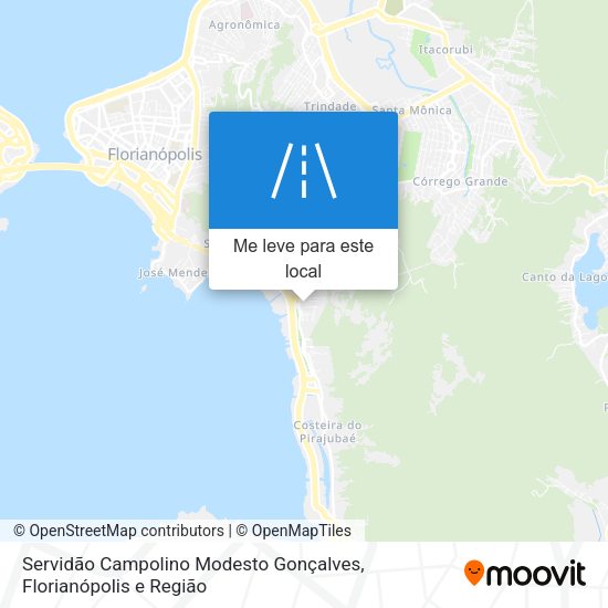 Servidão Campolino Modesto Gonçalves mapa