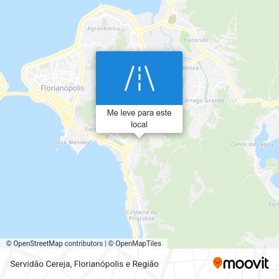 Servidão Cereja mapa