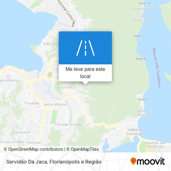Servidão Da Jaca mapa