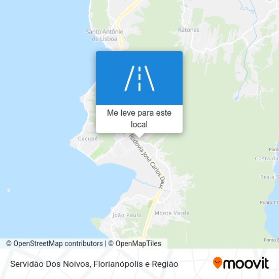 Servidão Dos Noivos mapa