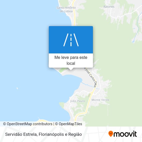 Servidão Estrela mapa