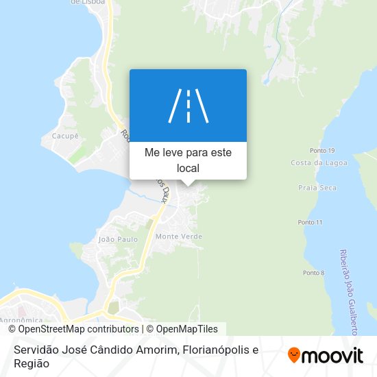 Servidão José Cândido Amorim mapa
