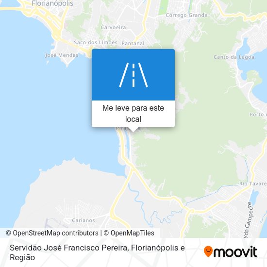 Servidão José Francisco Pereira mapa