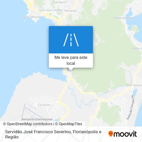 Servidão José Francisco Severino mapa