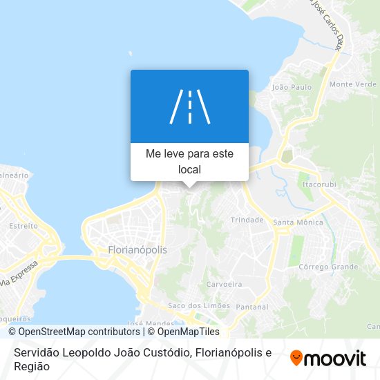 Servidão Leopoldo João Custódio mapa
