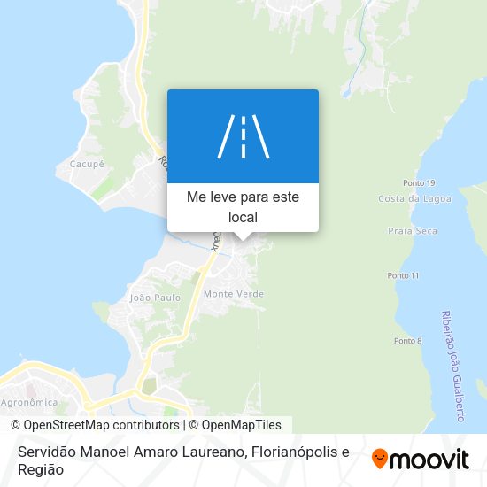 Servidão Manoel Amaro Laureano mapa