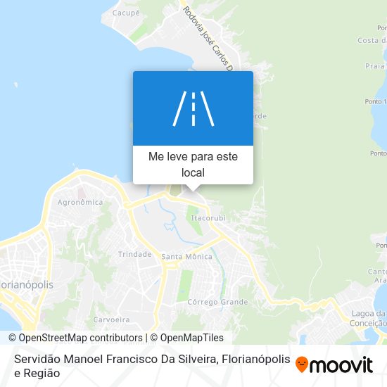 Servidão Manoel Francisco Da Silveira mapa