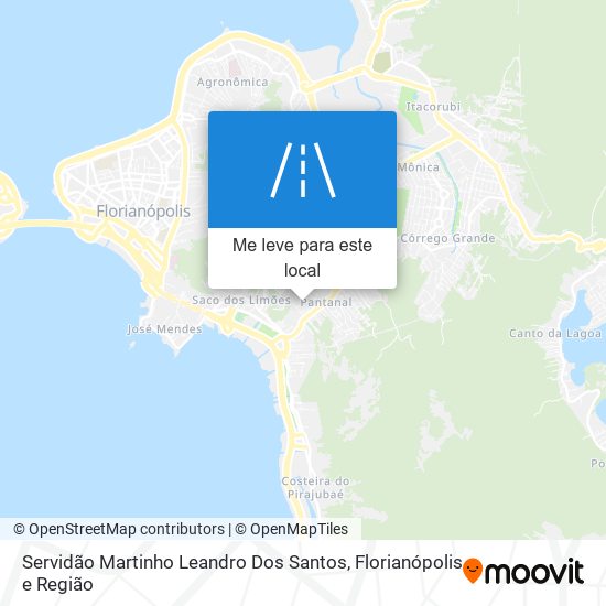 Servidão Martinho Leandro Dos Santos mapa