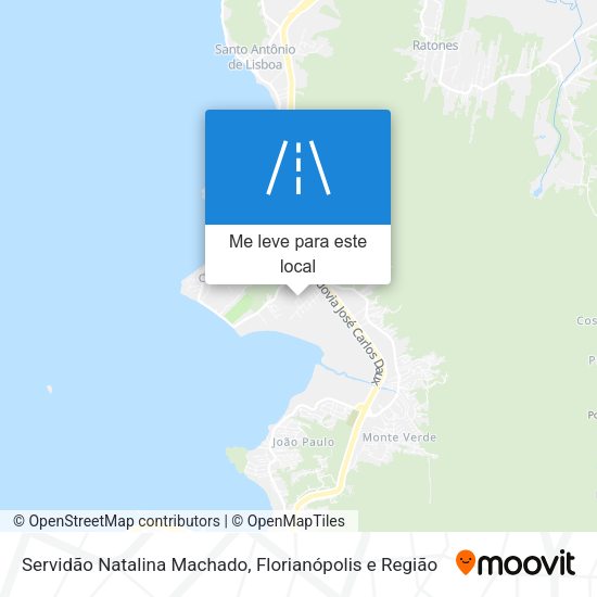 Servidão Natalina Machado mapa