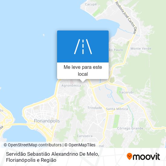 Servidão Sebastião Alexandrino De Melo mapa