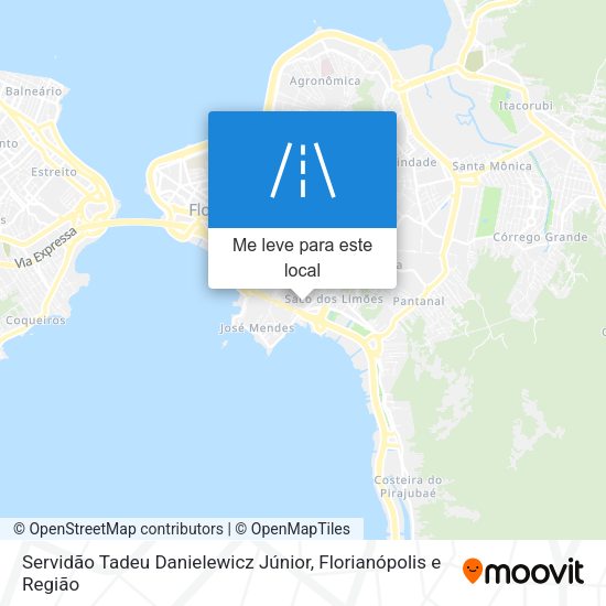 Servidão Tadeu Danielewicz Júnior mapa