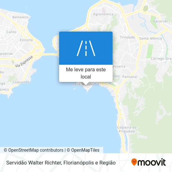 Servidão Walter Richter mapa