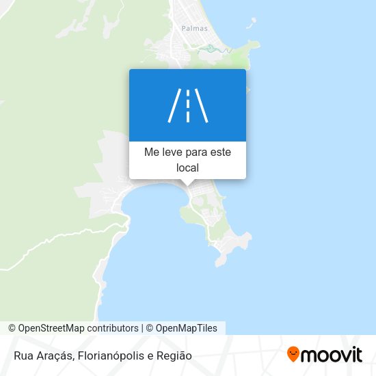 Rua Araçás mapa