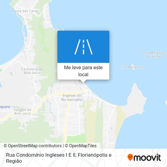 Rua Condomínio Ingleses I E II mapa