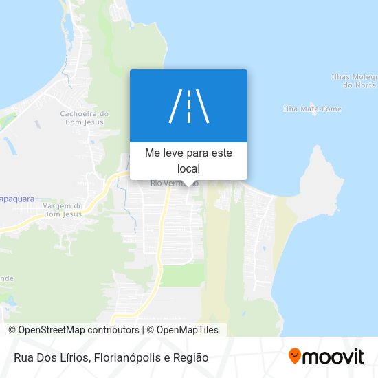 Rua Dos Lírios mapa