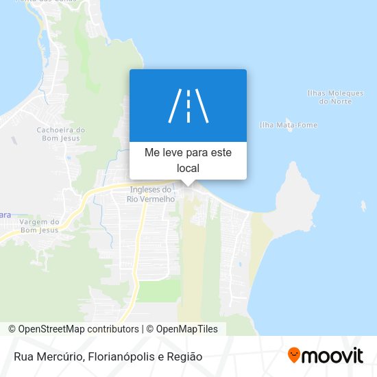 Rua Mercúrio mapa