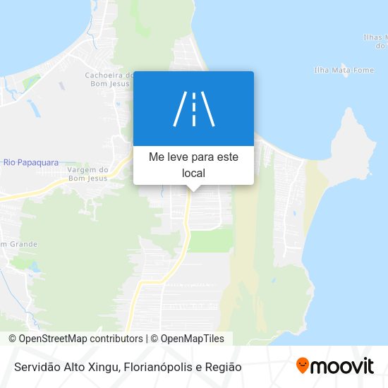 Servidão Alto Xingu mapa