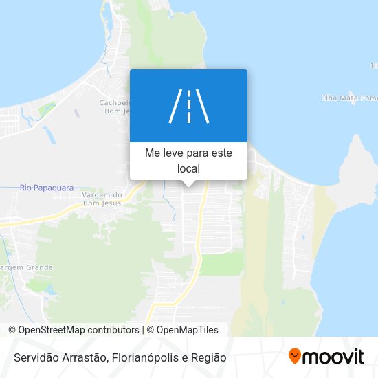 Servidão Arrastão mapa