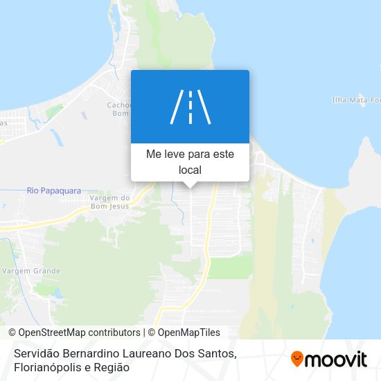 Servidão Bernardino Laureano Dos Santos mapa
