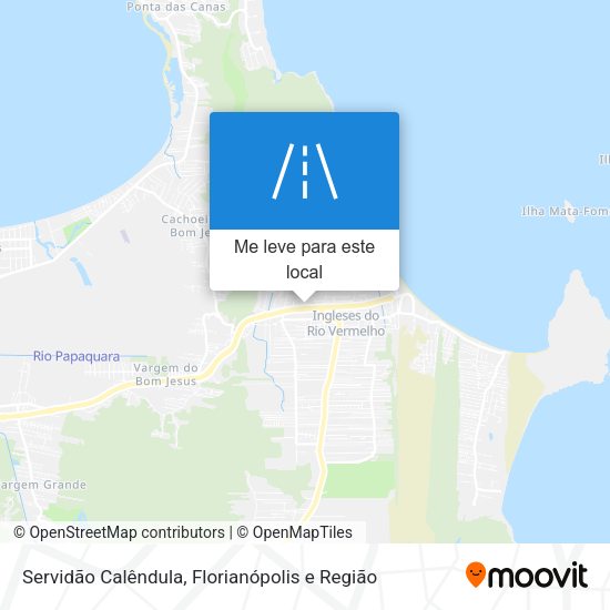 Servidão Calêndula mapa