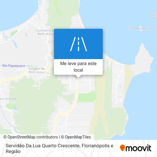 Servidão Da Lua Quarto Crescente mapa