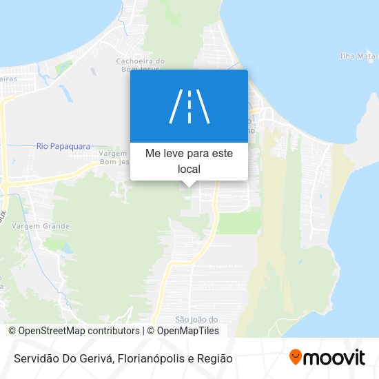 Servidão Do Gerivá mapa
