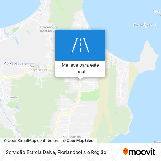 Servidão Estrela Dalva mapa