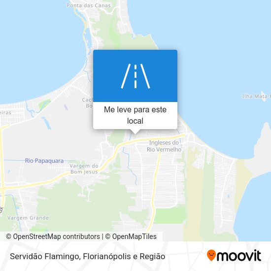 Servidão Flamingo mapa