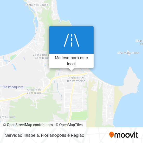 Servidão Ilhabela mapa