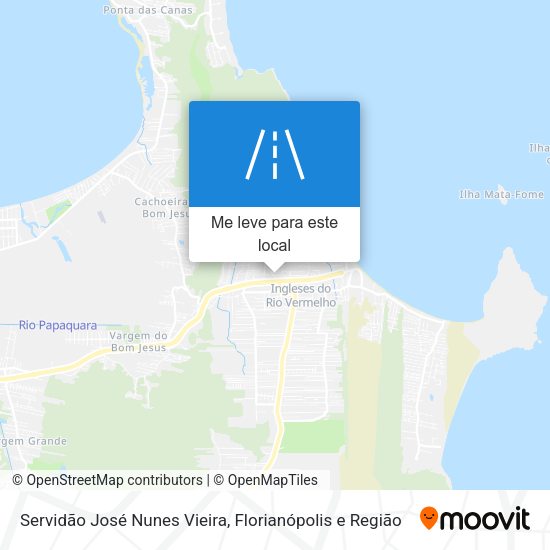 Servidão José Nunes Vieira mapa