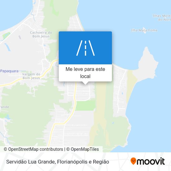Servidão Lua Grande mapa