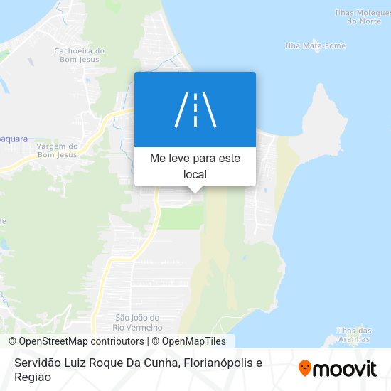 Servidão Luiz Roque Da Cunha mapa