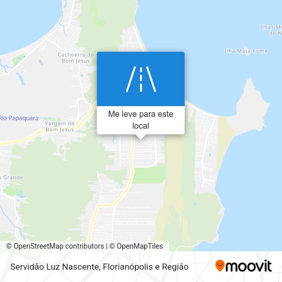 Servidão Luz Nascente mapa