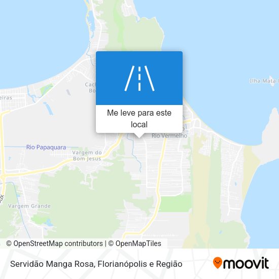 Servidão Manga Rosa mapa