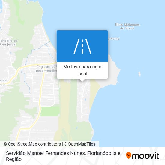 Servidão Manoel Fernandes Nunes mapa