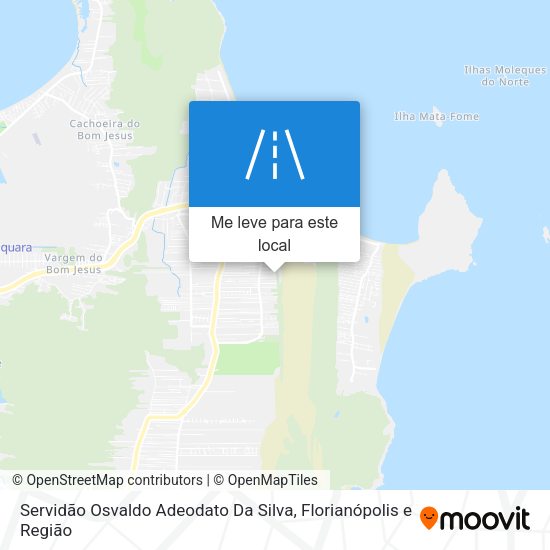 Servidão Osvaldo Adeodato Da Silva mapa