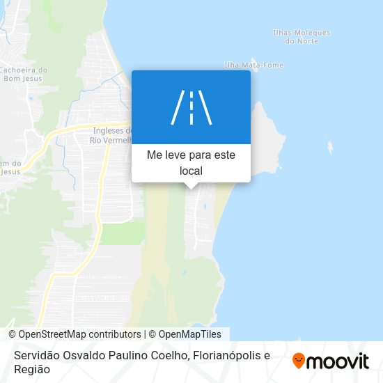 Servidão Osvaldo Paulino Coelho mapa