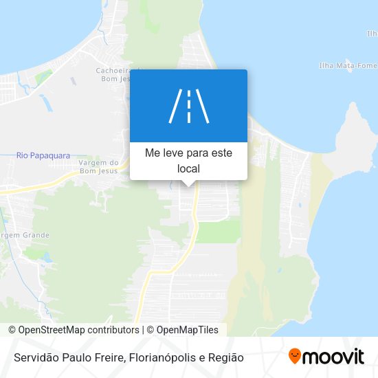 Servidão Paulo Freire mapa