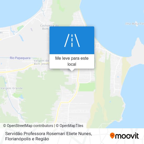 Servidão Professora Rosemari Eliete Nunes mapa