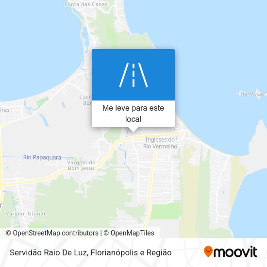 Servidão Raio De Luz mapa