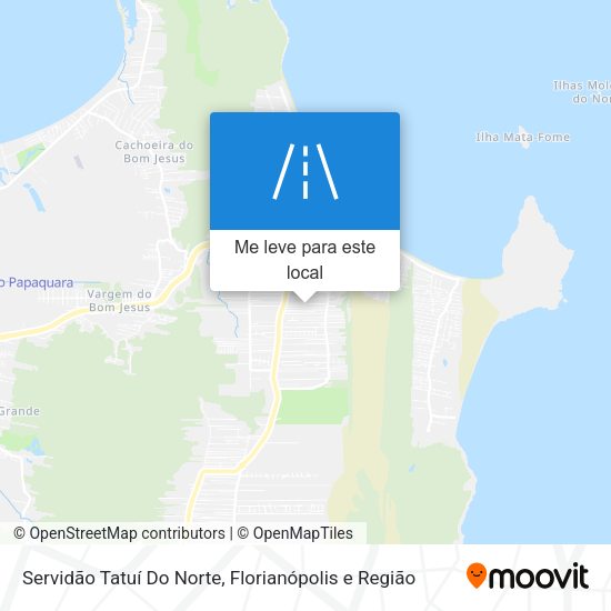 Servidão Tatuí Do Norte mapa